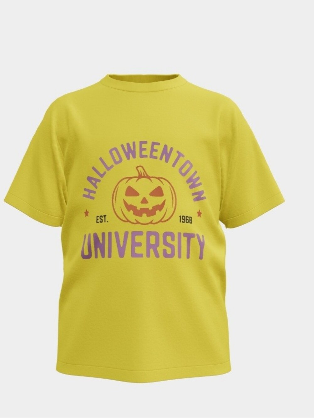 HalloweenTown University Yellow Graphic Tee
